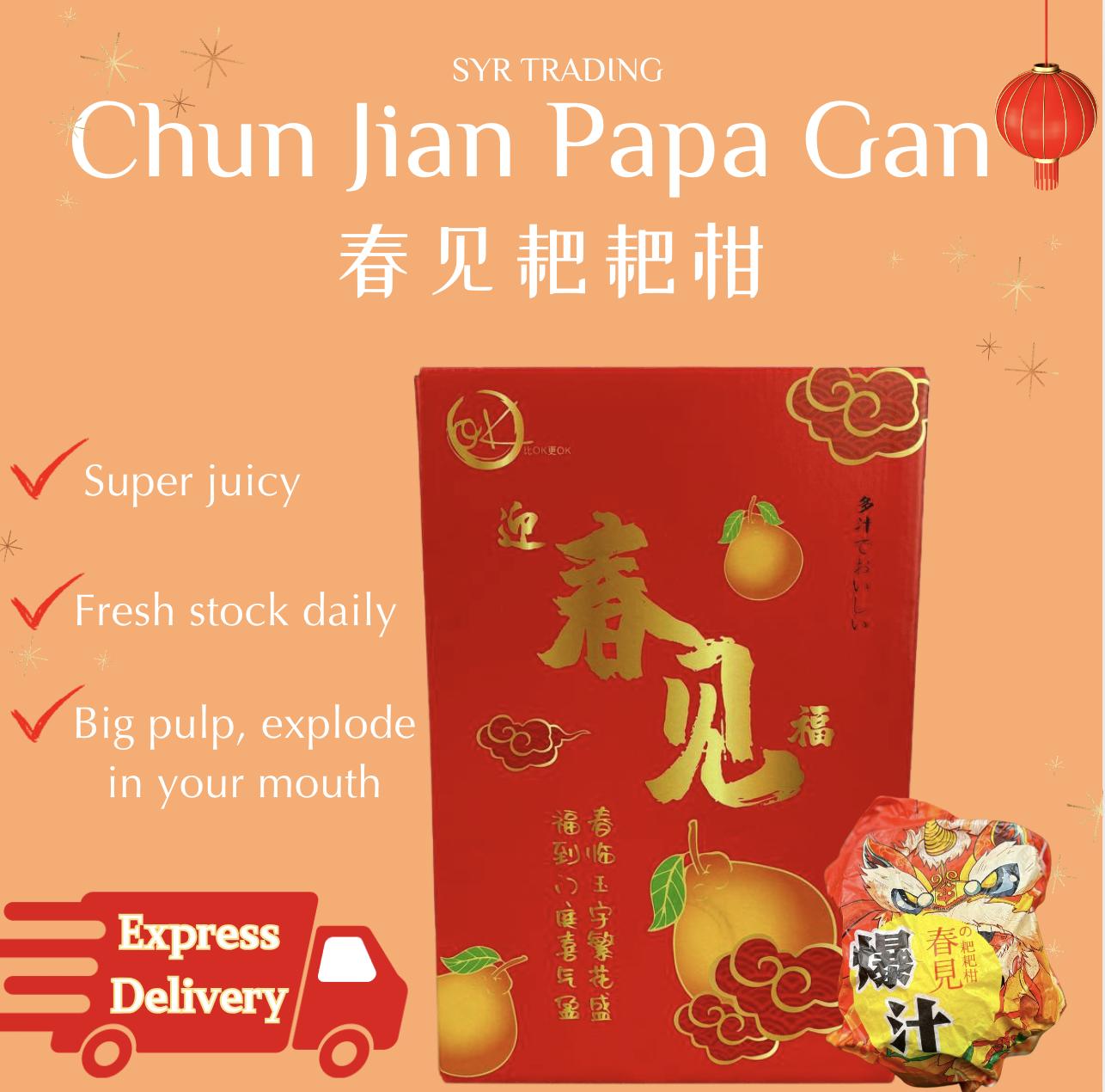 Fresh Chun Jian Papagan Mandarin Oranges 6/7pcs (2kg+/-)